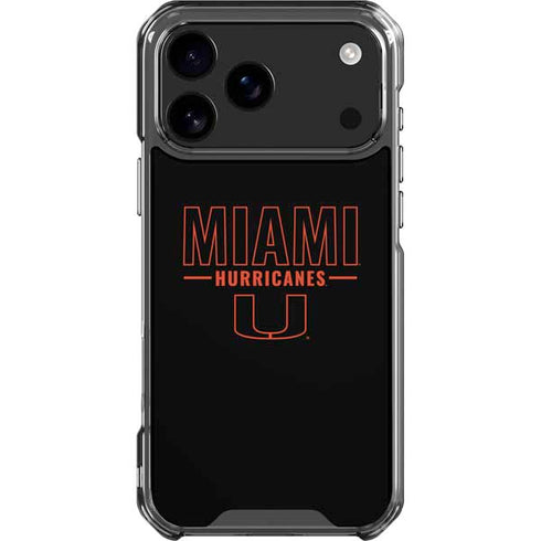 University of Miami Hurricanes iPhone 18 Pro Max Clear Case