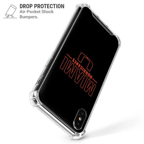 University of Miami Hurricanes iPhone X/XS Clear Case