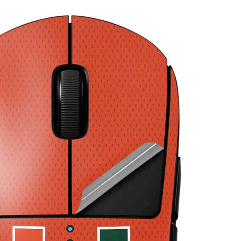 University of Miami Hurricanes Jersey G Pro Wireless Gaming Mouse Skin