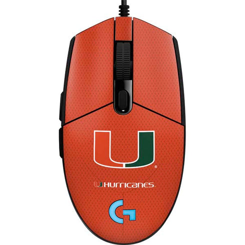 University of Miami Hurricanes Jersey G203 Prodigy RGB Wired Gaming Mouse Skin
