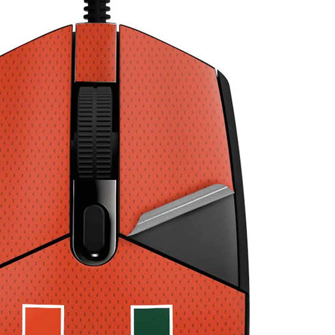 University of Miami Hurricanes Jersey G203 Prodigy RGB Wired Gaming Mouse Skin