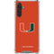 University of Miami Hurricanes Jersey Galaxy A17 Clear Case