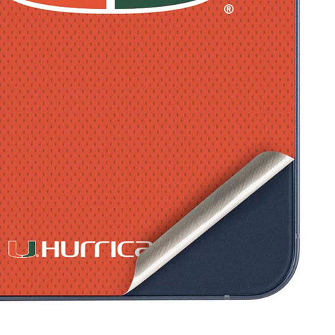 University of Miami Hurricanes Jersey Galaxy A35 5G Skin