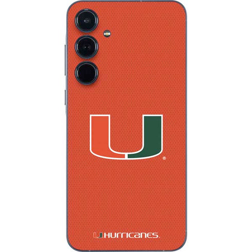 University of Miami Hurricanes Jersey Galaxy A36 5G Skin