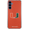 University of Miami Hurricanes Jersey Galaxy A55 5G Clear Case