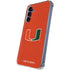 University of Miami Hurricanes Jersey Galaxy A55 5G Clear Case