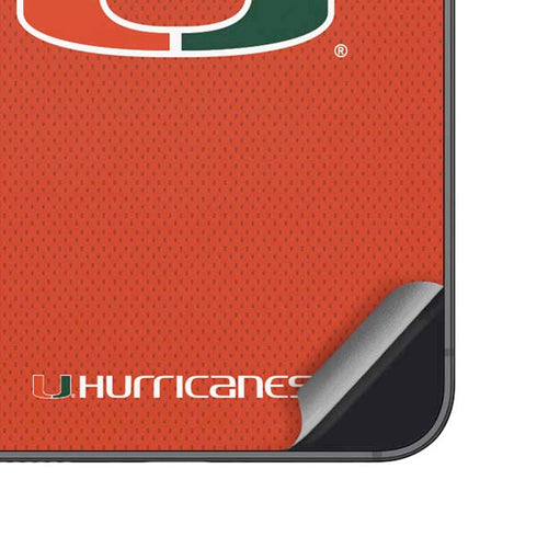 University of Miami Hurricanes Jersey Galaxy S25 Plus Skin