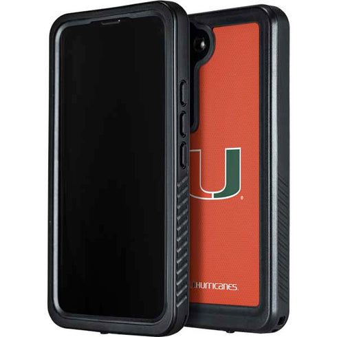 University of Miami Hurricanes Jersey Galaxy S24 Plus Waterproof Case