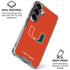 University of Miami Hurricanes Jersey Galaxy S26 Plus Clear Case