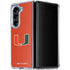 University of Miami Hurricanes Jersey Galaxy Z Fold5 5G Clear Case