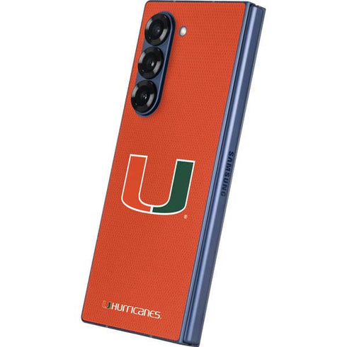University of Miami Hurricanes Jersey Galaxy Z Fold6 Skin