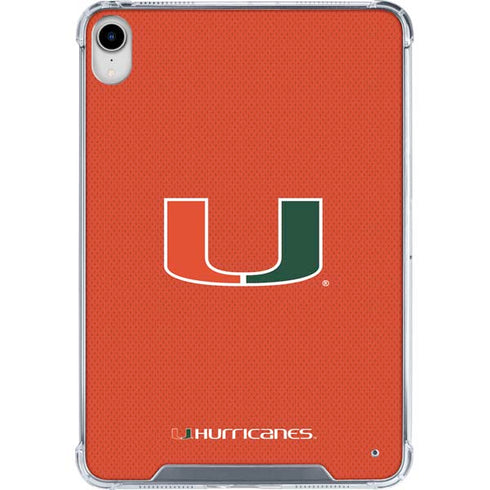 University of Miami Hurricanes Jersey iPad 11th Gen (2025) Clear Case