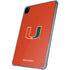 University of Miami Hurricanes Jersey iPad Pro 11in (2024) Clear Case