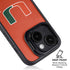 University of Miami Hurricanes Jersey iPhone 13 Kickstand Case
