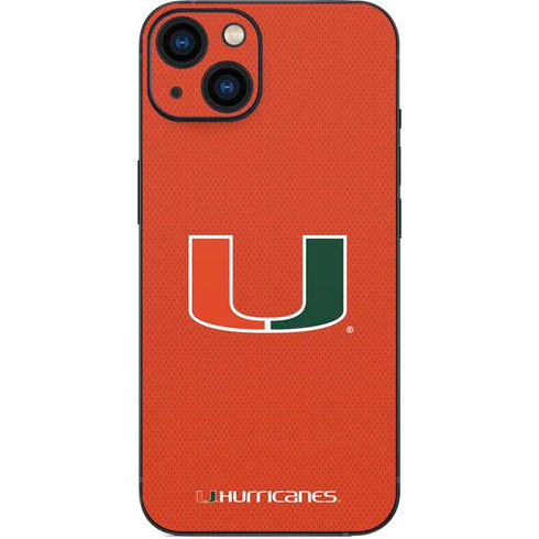 University of Miami Hurricanes Jersey iPhone Skins
