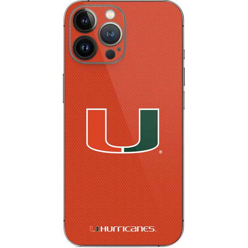 University of Miami Hurricanes Jersey iPhone 15 Pro Max Skin