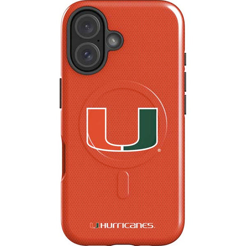 University of Miami Hurricanes Jersey iPhone 16 Magsafe Impact Case