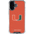 University of Miami Hurricanes Jersey iPhone 16 Plus Clear Case
