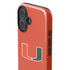 University of Miami Hurricanes Jersey iPhone 16 Plus Impact Case