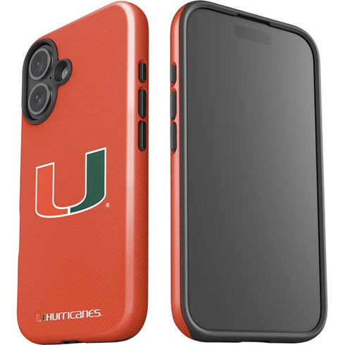 University of Miami Hurricanes Jersey iPhone 16 Plus Impact Case