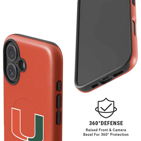 University of Miami Hurricanes Jersey iPhone 16 Plus Magsafe Impact Case