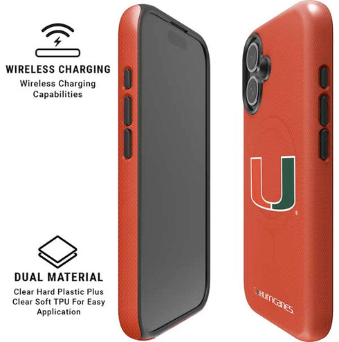 University of Miami Hurricanes Jersey iPhone 16 Plus Magsafe Impact Case