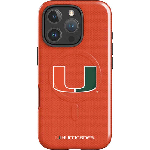 University of Miami Hurricanes Jersey iPhone 16 Pro Magsafe Impact Case