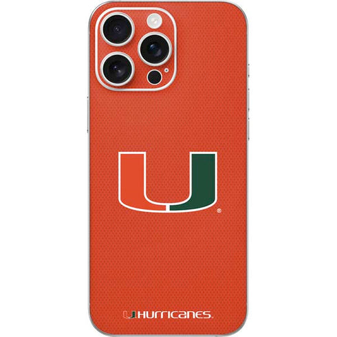 University of Miami Hurricanes Jersey iPhone 16 Pro Max Skin