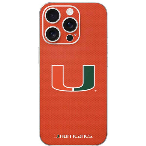 University of Miami Hurricanes Jersey iPhone 16 Pro Skin