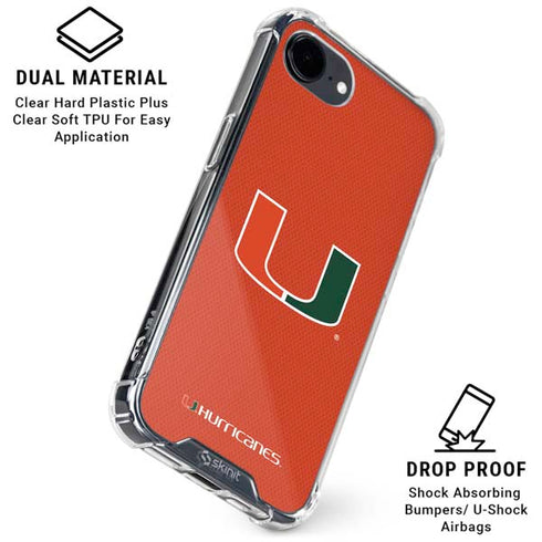 University of Miami Hurricanes Jersey iPhone 16e Clear Case