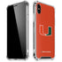 University of Miami Hurricanes Jersey iPhone X/XS Clear Case