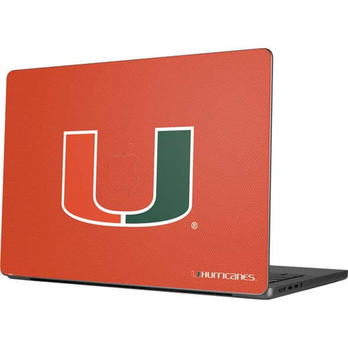 University of Miami Hurricanes Jersey Apple MacBook Pro 14-inch Skin