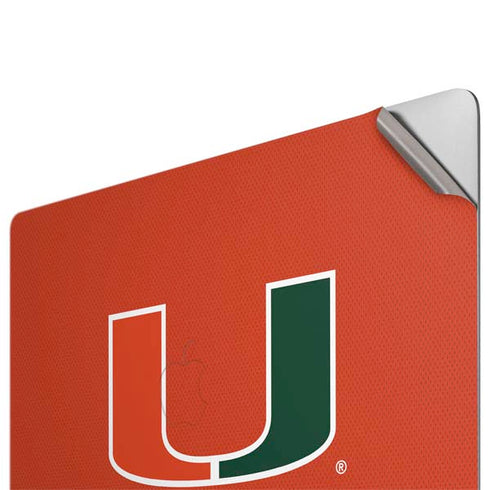 University of Miami Hurricanes Jersey Apple MacBook Pro 16-inch Skin