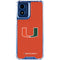 University of Miami Hurricanes Jersey Moto G 5G (2024) Clear Case