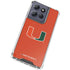 University of Miami Hurricanes Jersey Moto G Stylus 5G (2025) Clear Case