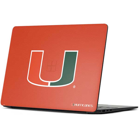 University of Miami Hurricanes Jersey Surface Laptop 7 15in Skin
