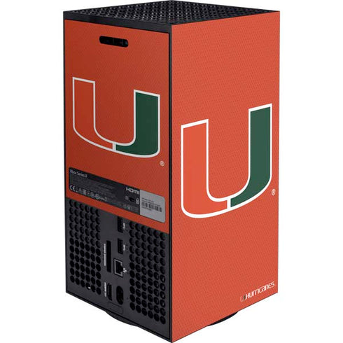 University of Miami Hurricanes Jersey Xbox Series X Bundle Skin