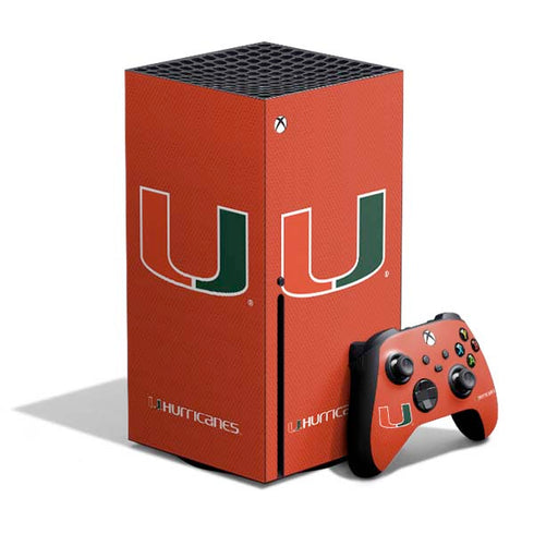 University of Miami Hurricanes Jersey Xbox Series X Skins