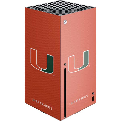 University of Miami Hurricanes Jersey Xbox Series X Skins