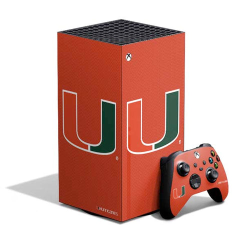 University of Miami Hurricanes Jersey XBox Series X Digital Edition Bundle Skin