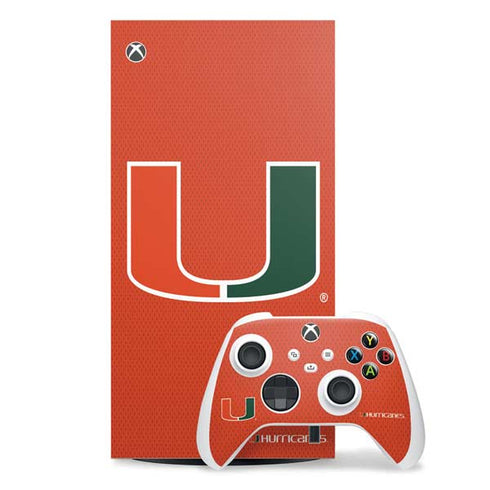 University of Miami Hurricanes Jersey Xbox Series X Skins