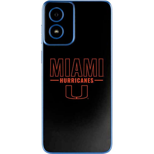 University of Miami Hurricanes Moto G Play 4G (2024) Skin