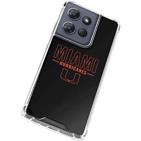 University of Miami Hurricanes Moto G Play 5G (2025) Clear Case