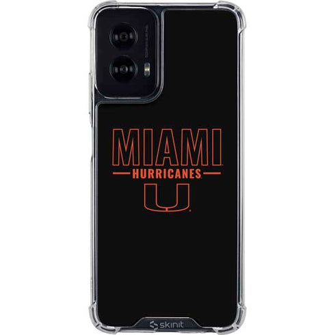 University of Miami Hurricanes Moto G Power 5G (2024) Clear Case