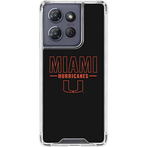 University of Miami Hurricanes Moto G Power 5G (2025) Clear Case