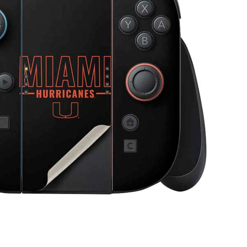 University of Miami Hurricanes Nintendo Switch 2 (2025) Joy-Con Controller Skin