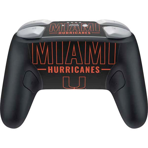 University of Miami Hurricanes Nintendo Switch 2 (2025) Pro Controller Skin