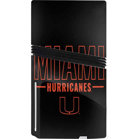 University of Miami Hurricanes PS5 Pro Disk Bundle Skin
