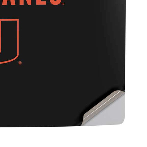 University of Miami Hurricanes PS5 Pro Disk Console Skin