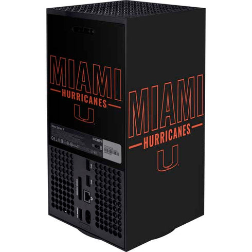 University of Miami Hurricanes XBox Series X Digital Edition Bundle Skin